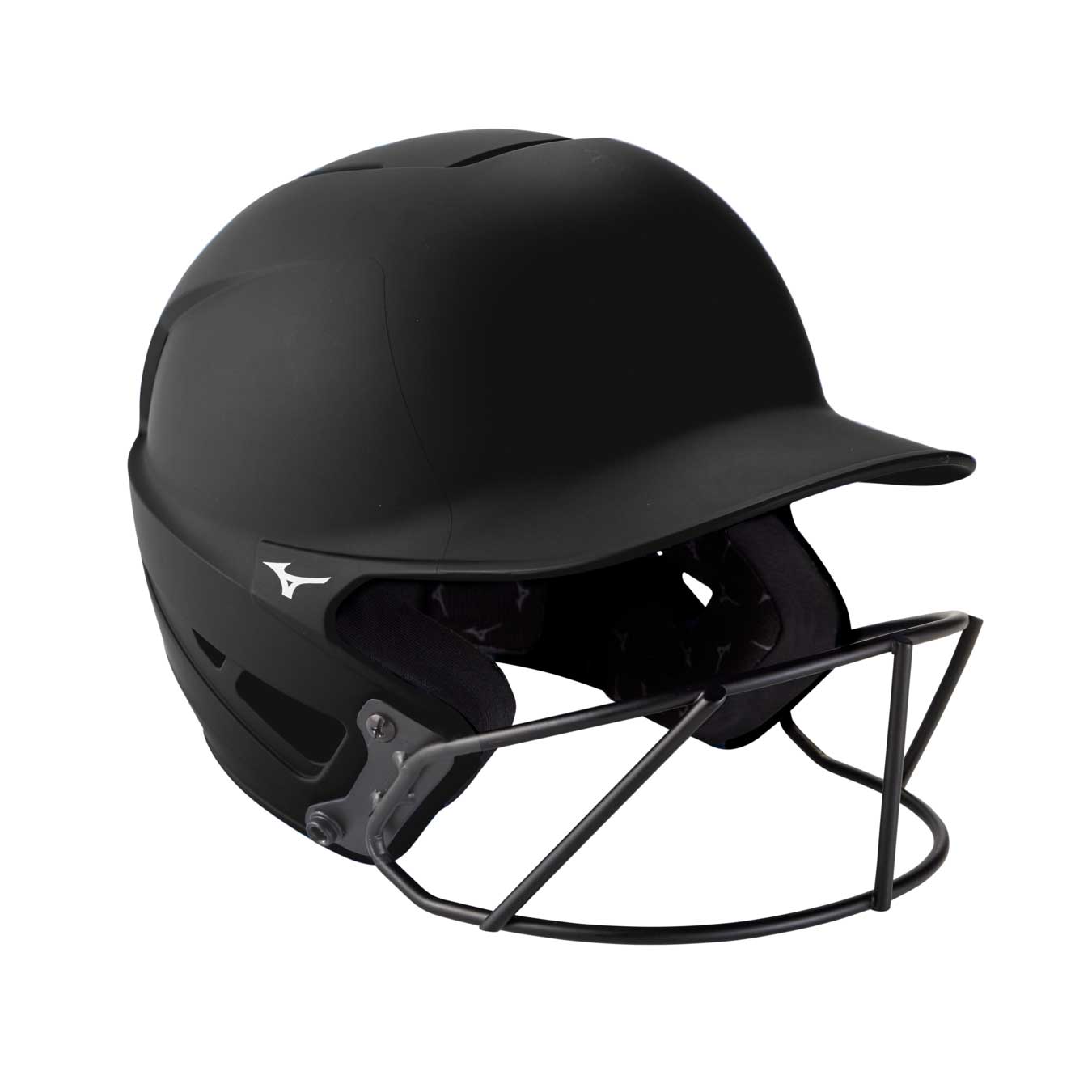Mizuno F6 BT Helmet Solid w/ Facemask Black Large / X-Large