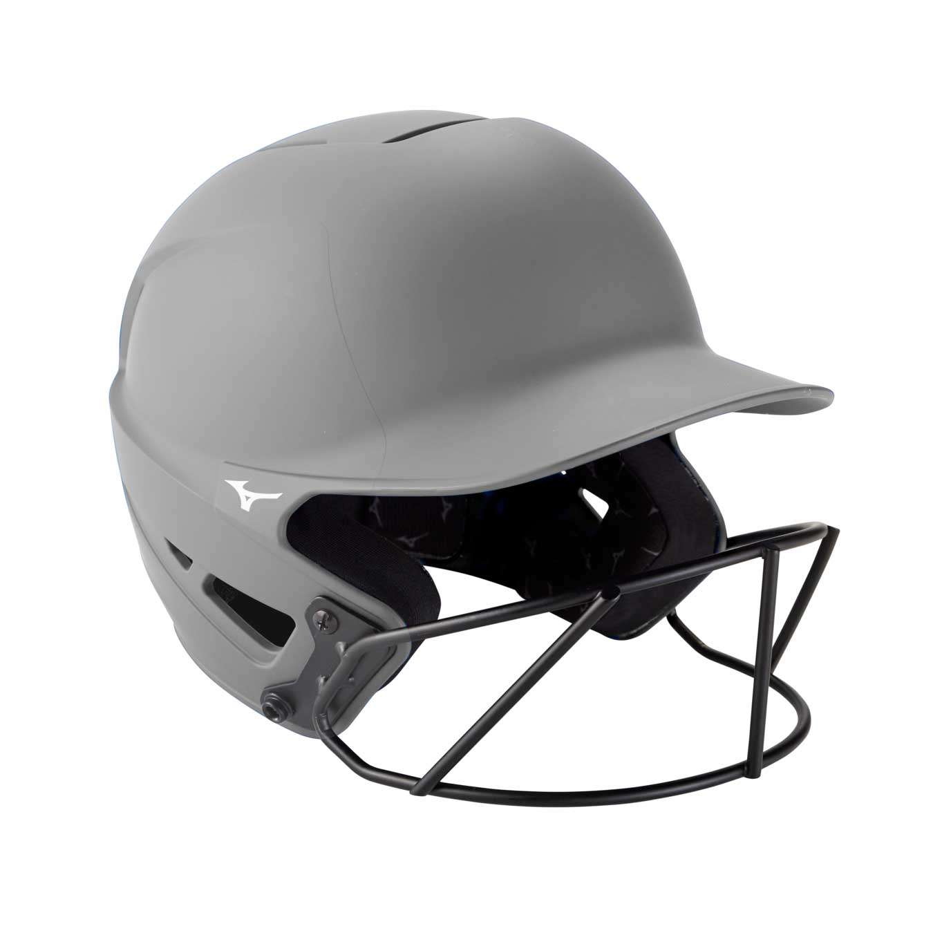 Mizuno F6 BT Helmet Solid w/ Facemask Grey Large / X-Large