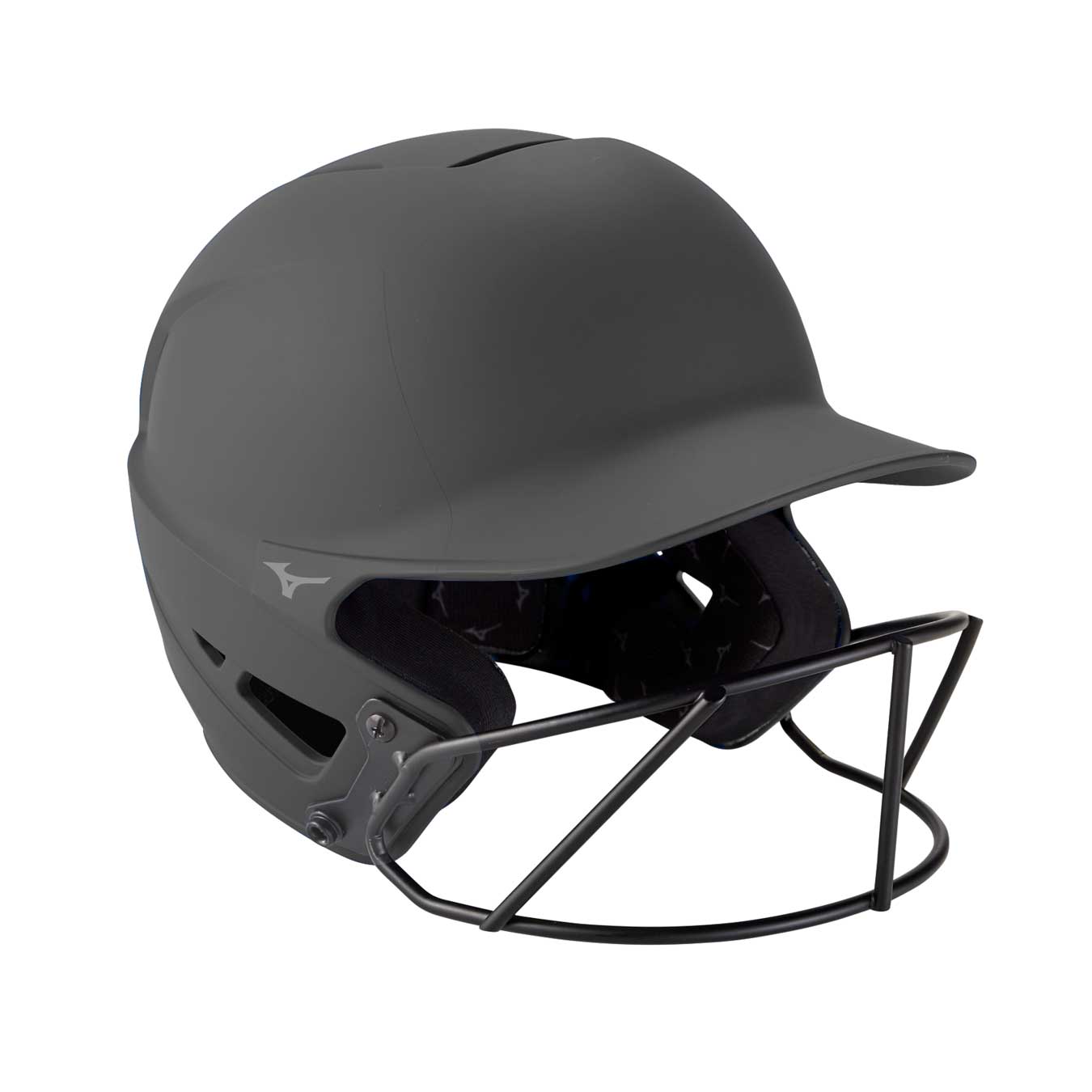 Mizuno F6 BT Helmet Solid w/ Facemask Charcoal Large / X-Large