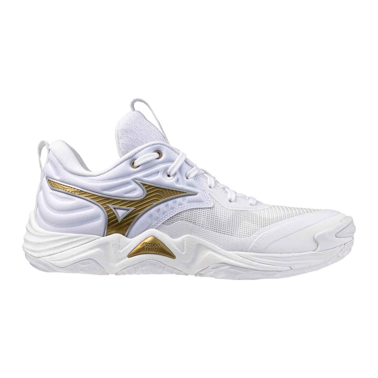 Mizuno Wave Momentum 4 Elite Women's VB Shoes White/Gold 7