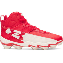 UA Harper 10 RM Molded Rubber Cleats Red 6.5