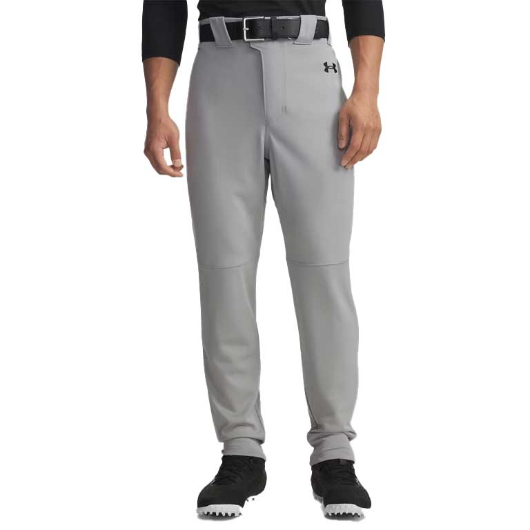 UA Mens Utility Pro Tapered Baseball Pants Grey Small