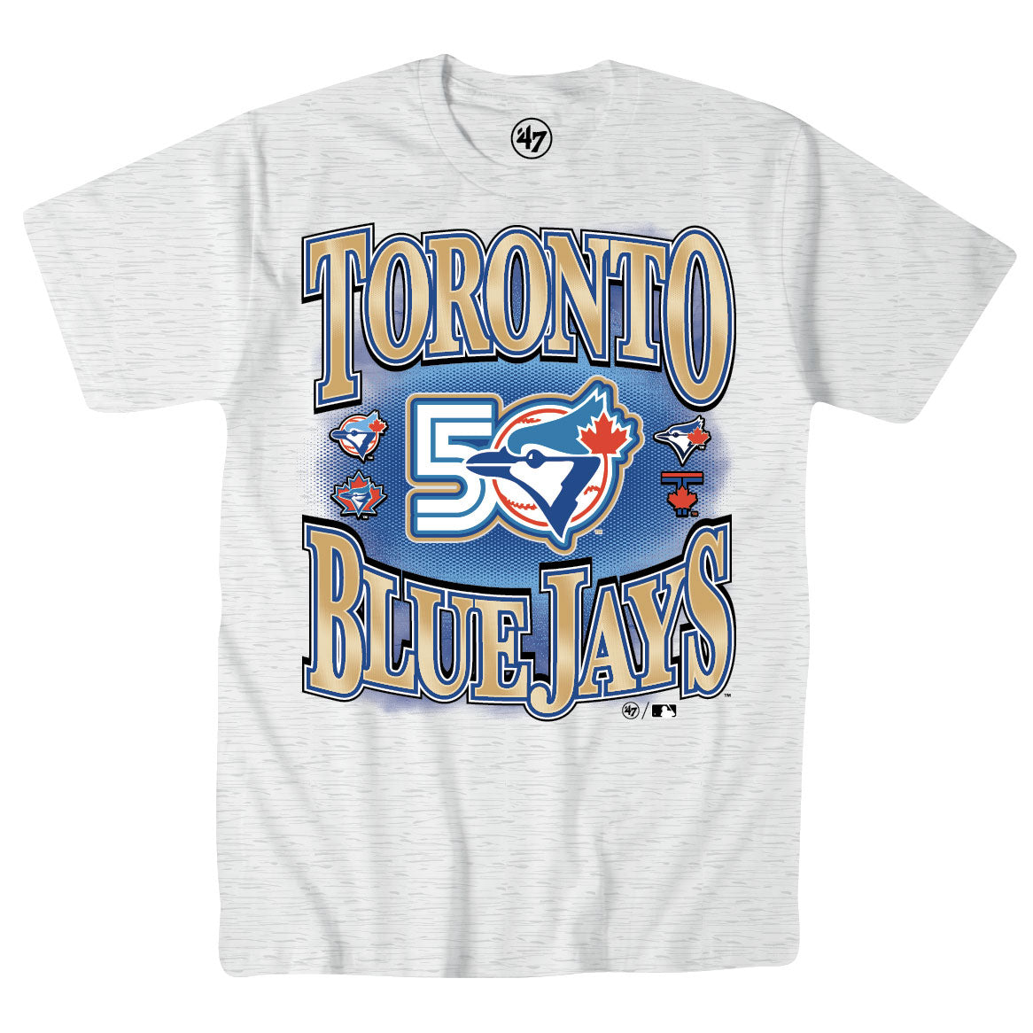 47 Brand Toronto Blue Jays 50th Men's T-Shirt Grey