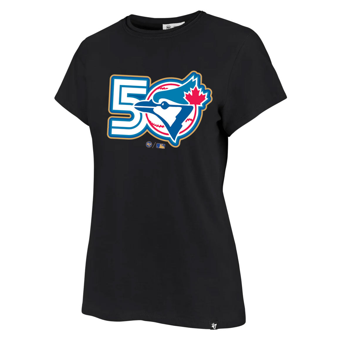 47 Brand Toronto Blue Jays 50th Women's T-Shirt Black