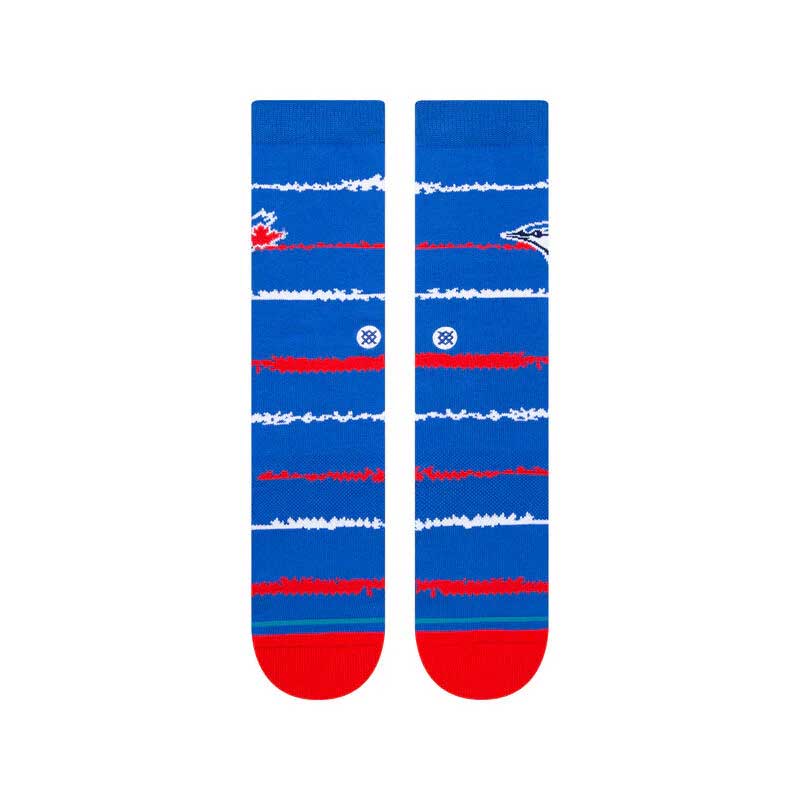 Stance MLB Chalk Crew Socks Blue Jays-Large