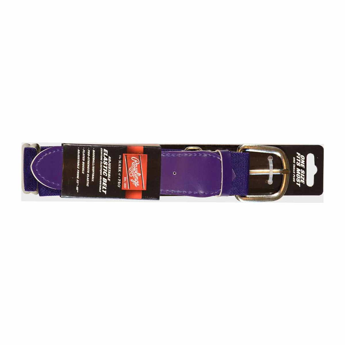 Rawlings ABELT Adult Baseball Belt Purple