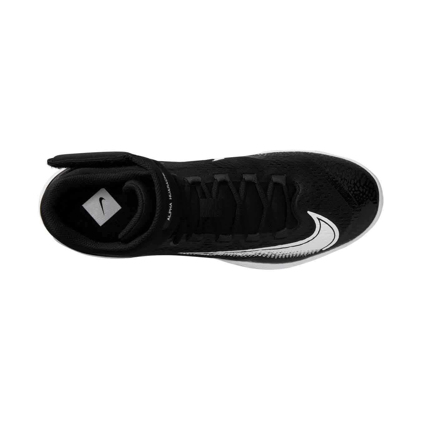 Nike Alpha Huarache Elite 4 Mid Black/White/Pure Platinum