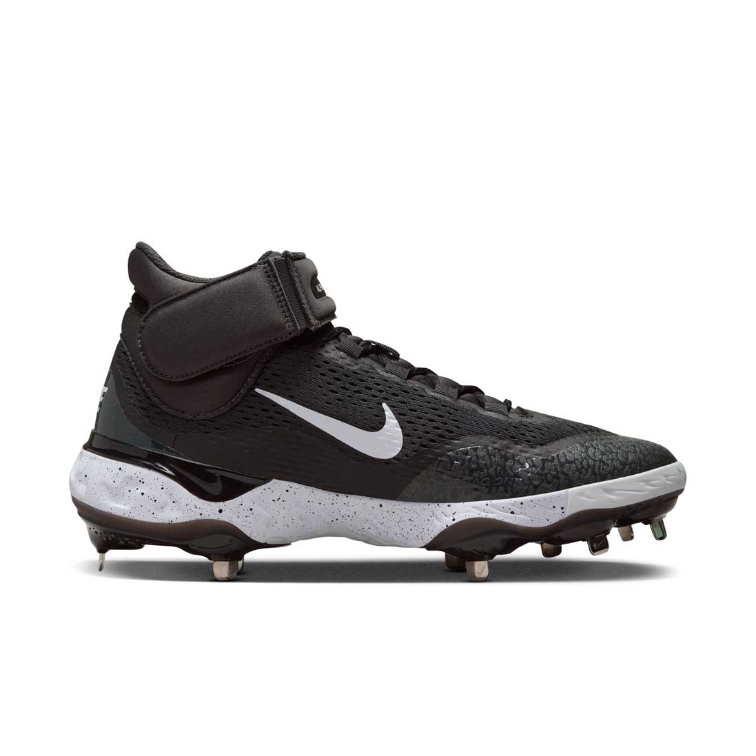 Nike Alpha Huarache Elite 4 Mid Black/White/Smoke Grey – Home Run