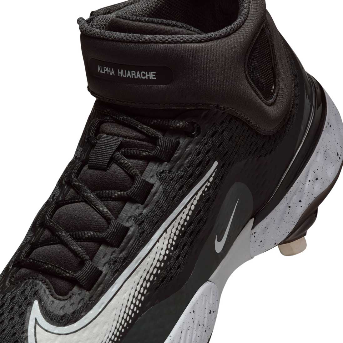 Nike Alpha Huarache Elite 4 Mid Black/White/Smoke Grey – Home Run