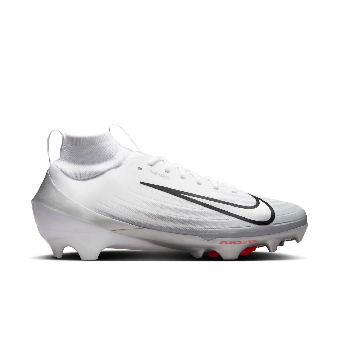 Nike Pro Vapor 1 Football Cleats White/Metallic Silver 8