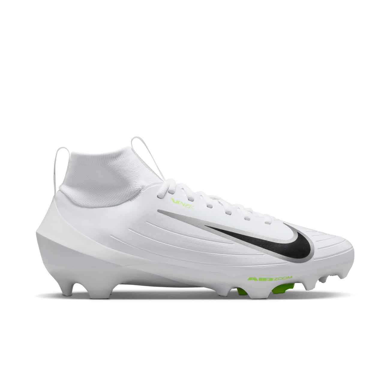 Nike Vapor Pro 1 Football Cleats-'26 White/Metallic Silver 8