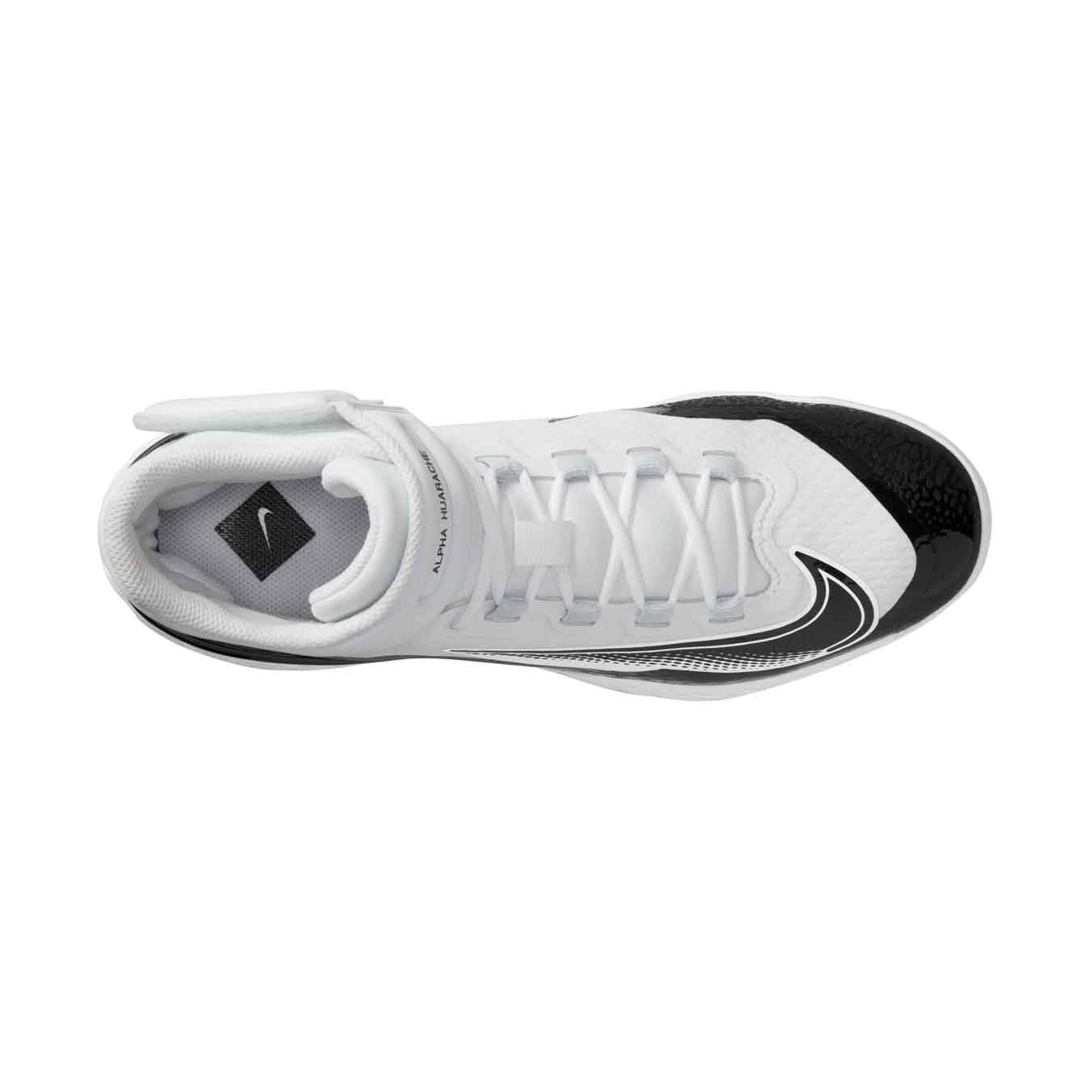 Nike Alpha Huarache Elite 4 Mid White/Black/Pure Platinum