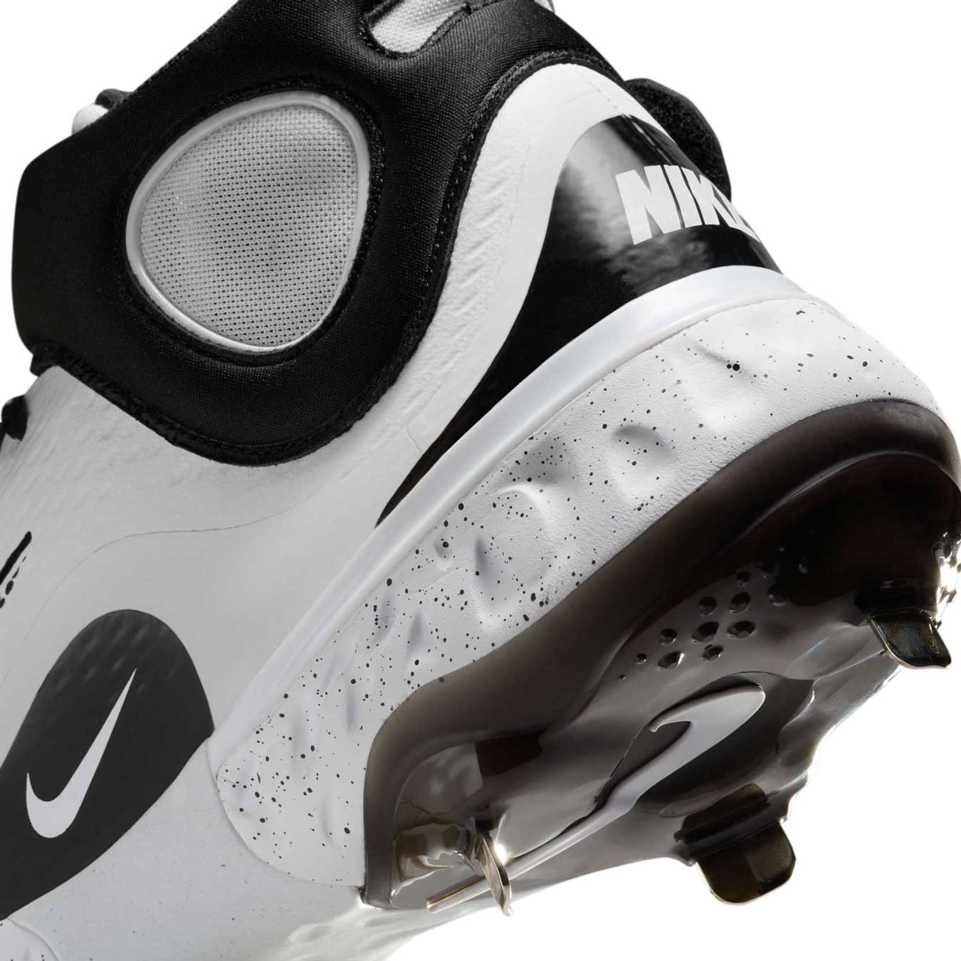 Nike Alpha Huarache Elite 4 Mid White/Black – Home Run Sports