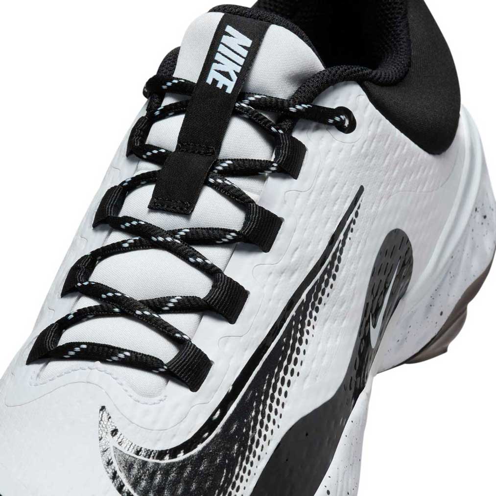 Nike Alpha Huarache Elite Low White/Black – Home Run Sports