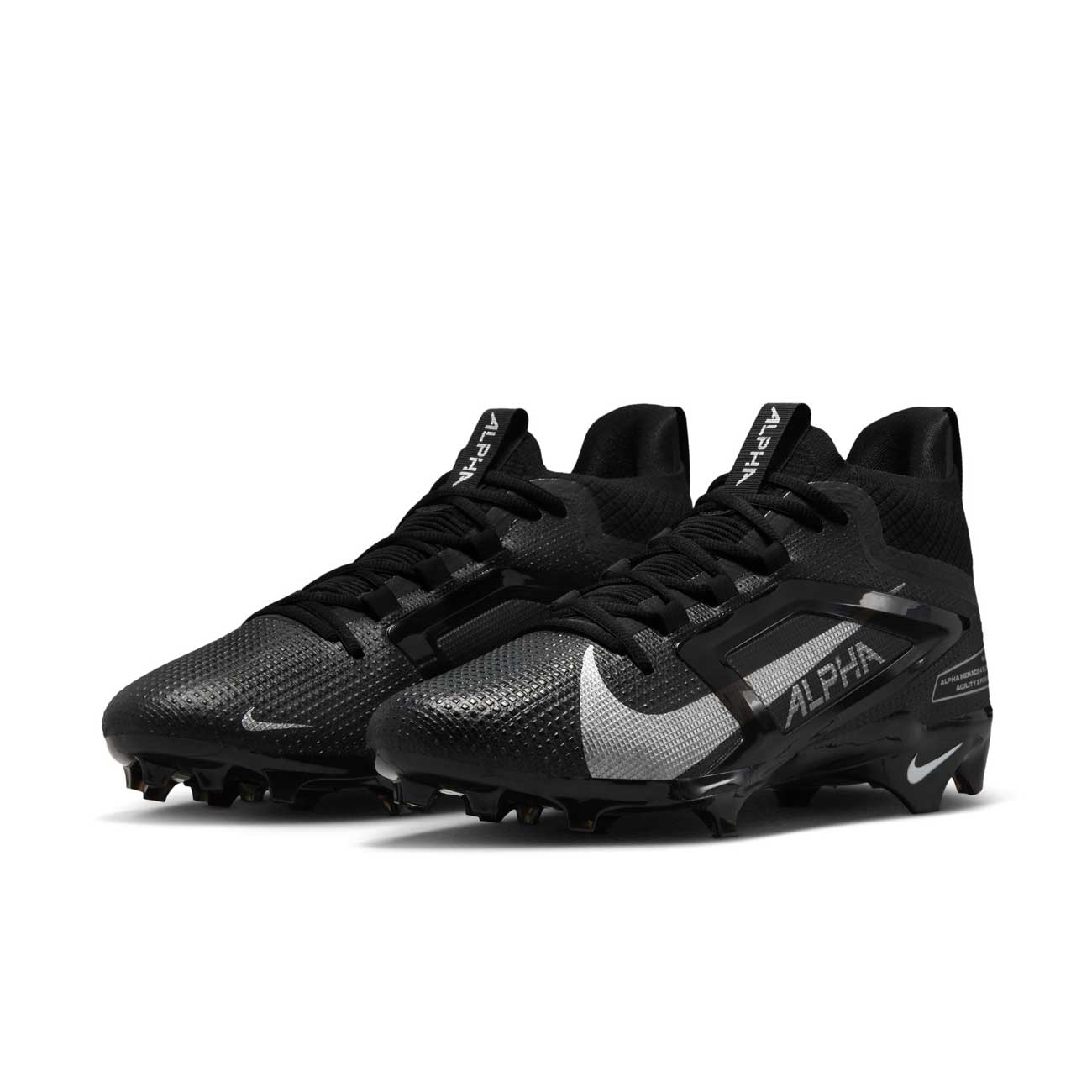 ナイキ アメフトスパイク AlphaMenace 4 Elite 28.5 黒 Nike Alpha Menace 4 Men's Lightweight Low Top Cleat - Black/Grey