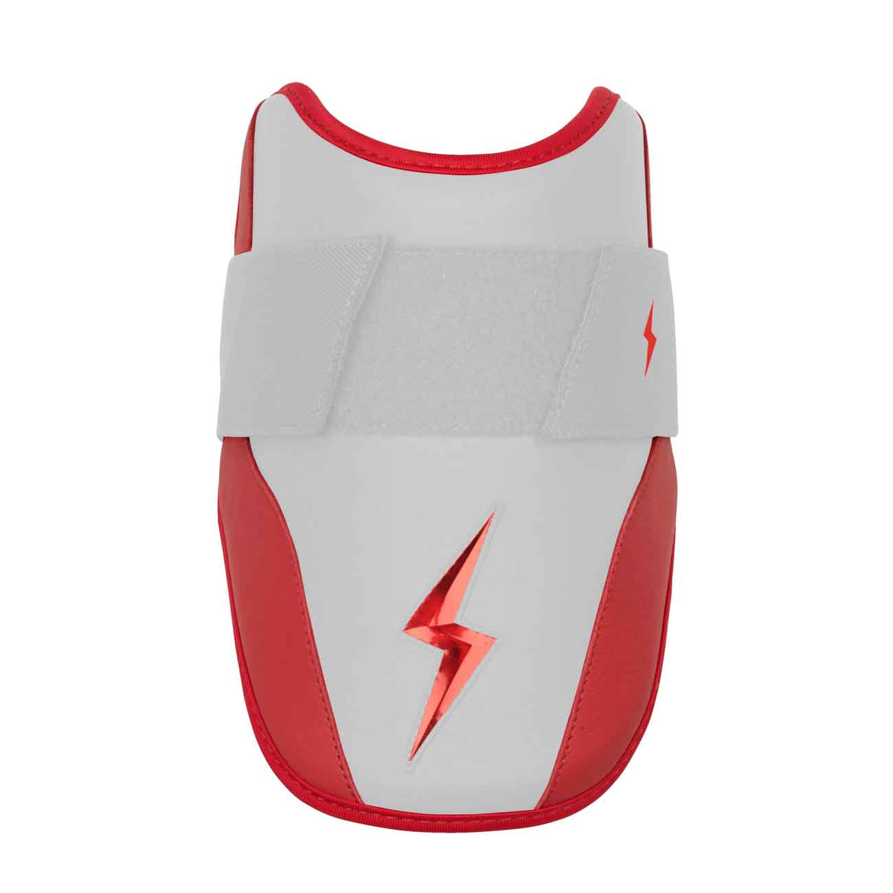 Bruce Bolt Chrome Series 6" Elbow Guard-Youth Red