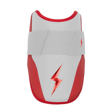 Bruce Bolt Chrome Series 6" Elbow Guard-Youth Red