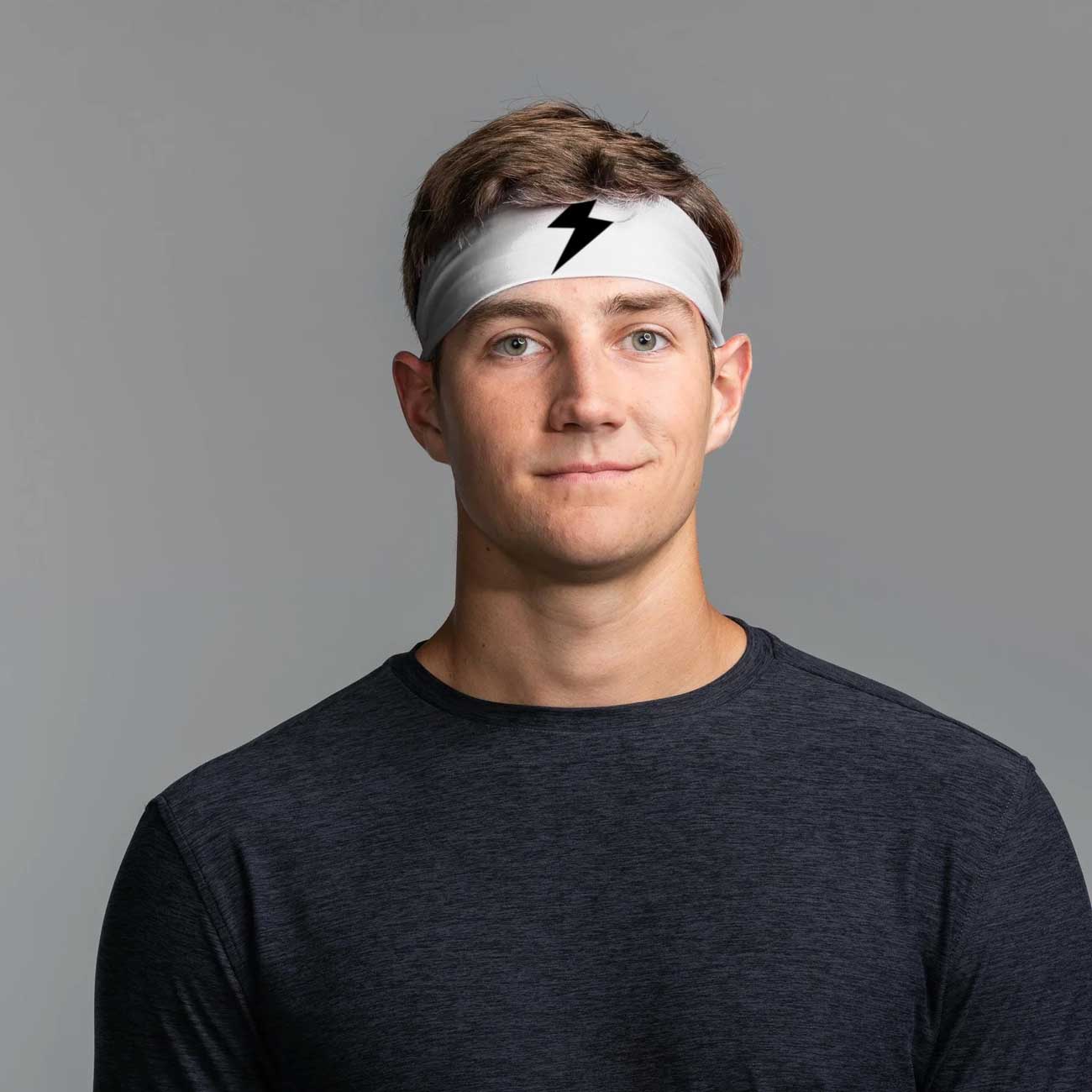 Bruce Bolt Performance Wide Headband White