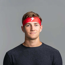 Bruce Bolt Performance Wide Headband Red