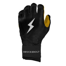Bruce Bolt Original Series Long Cuff Batting Gloves-Youth Black Youth Small