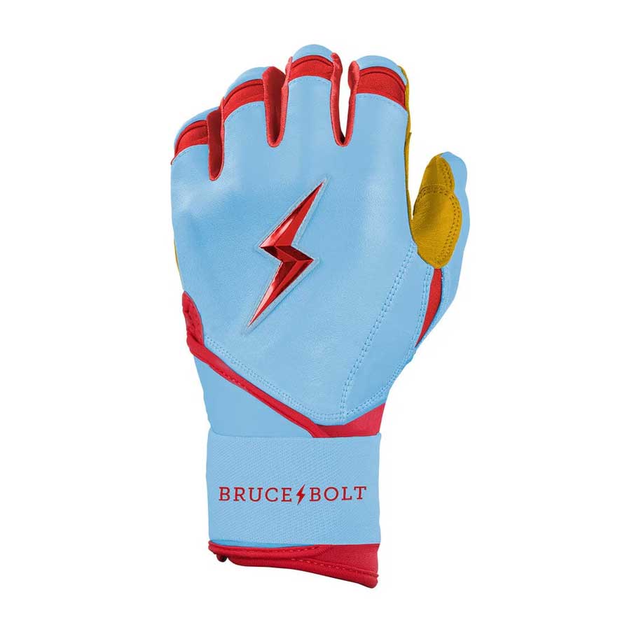 Bruce Bolt Signature Series Long Cuff Batting Gloves-Adult
