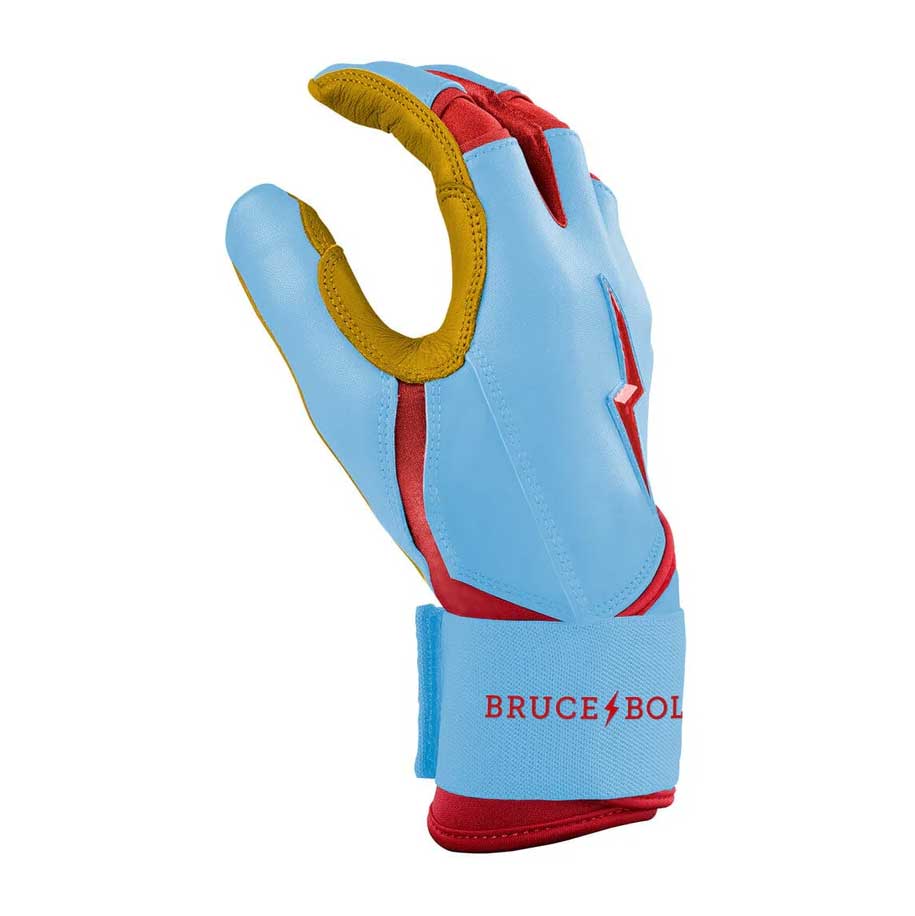 Bruce Bolt Signature Series Short Cuff Batting Gloves-Adult