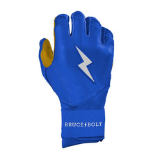 Bruce Bolt Original Series Long Cuff Batting Gloves-Youth Royal Blue Youth Small