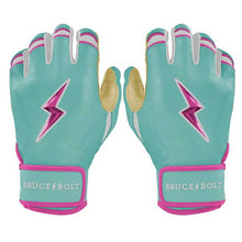 Bruce Bolt Signature Series Short Cuff Batting Gloves-Womens Tatis Jr. Mint/Pink Small