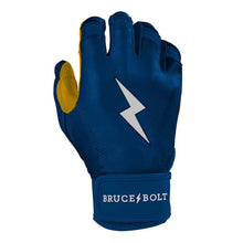 Bruce Bolt Original Series Short Cuff Batting Gloves-Youth Navy Blue Youth Small