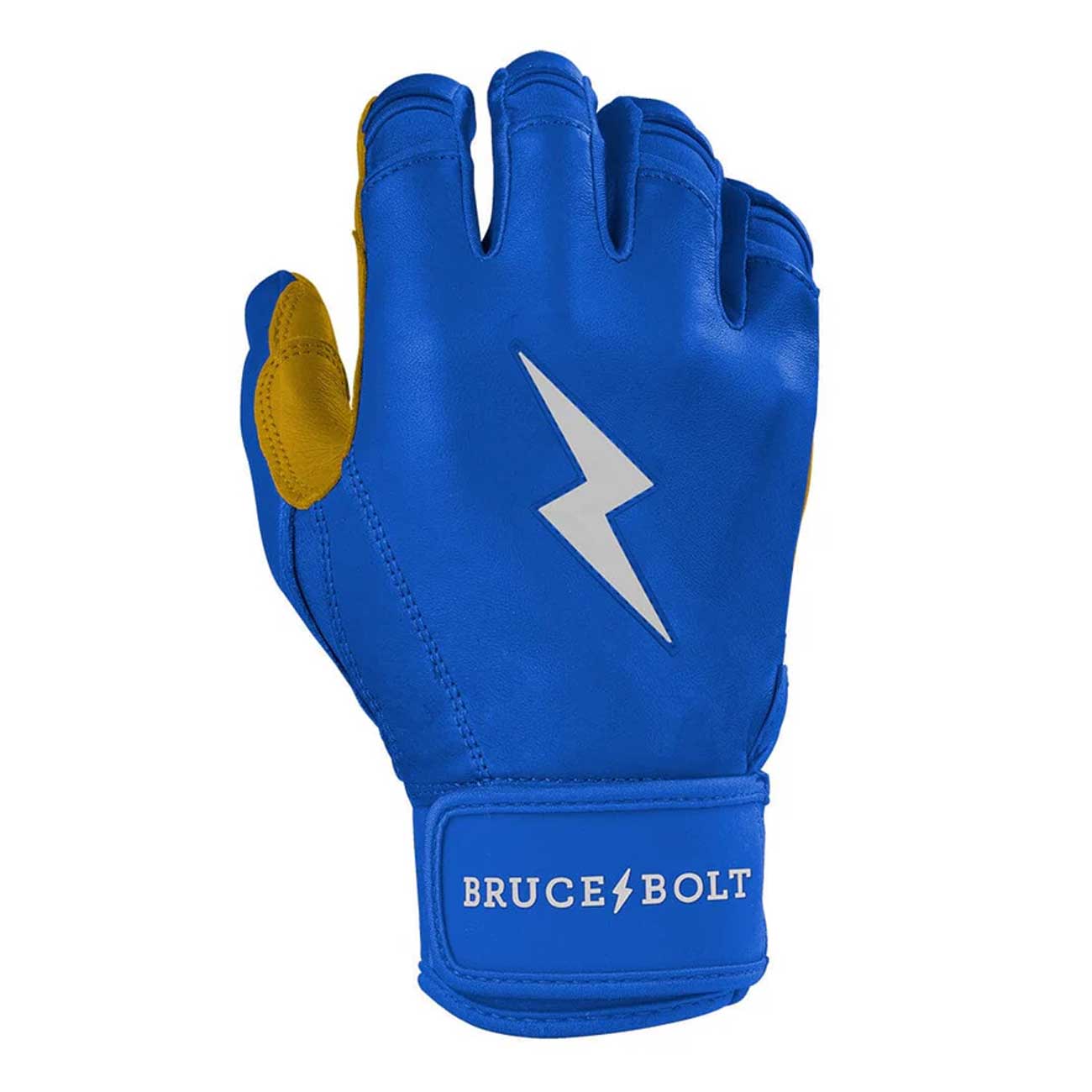 Bruce Bolt Original Series Short Cuff Batting Gloves-Youth Royal Blue Youth Small