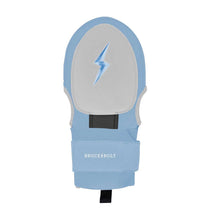 Bruce Bolt Chrome Series Sliding Mitt-Youth Baby Blue