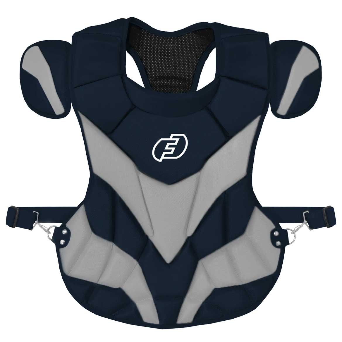 Force3 Catcher Pro Chest Protector with Dupont Kevlar Adult Navy/Grey