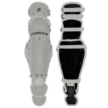 Force3 Catcher Shin Guards Grey/Black Adult