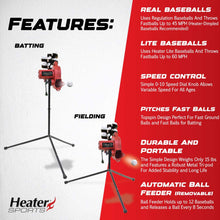 Heater Sports Base Hit Baseball Pitching Machine