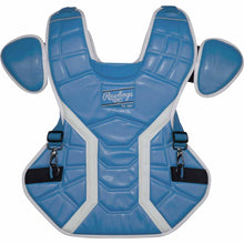 Rawlings Mach Pro Series Chest Protector Columbia Blue/White Medium