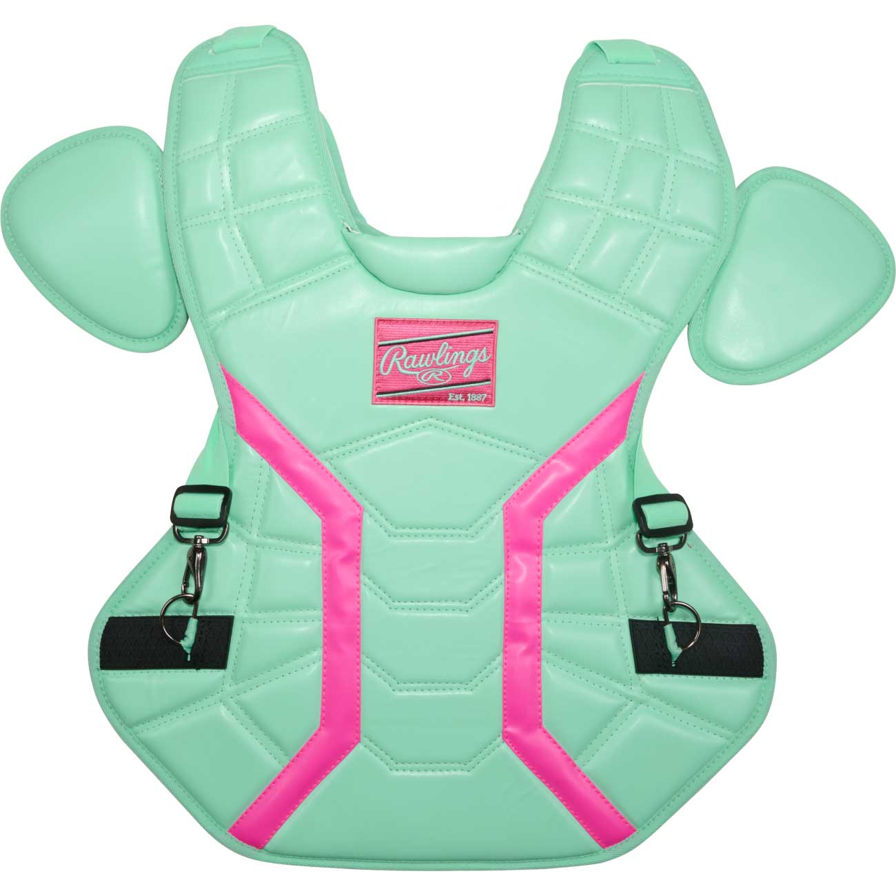 Rawlings Mach Pro Series Chest Protector Mint/Pink Medium