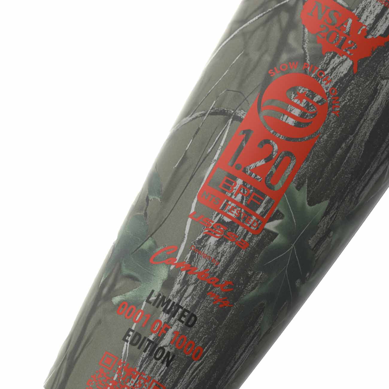 Combat "Shooters Shoot " 1-PC End Load CSU6OBJ1L 12.75" USSSA