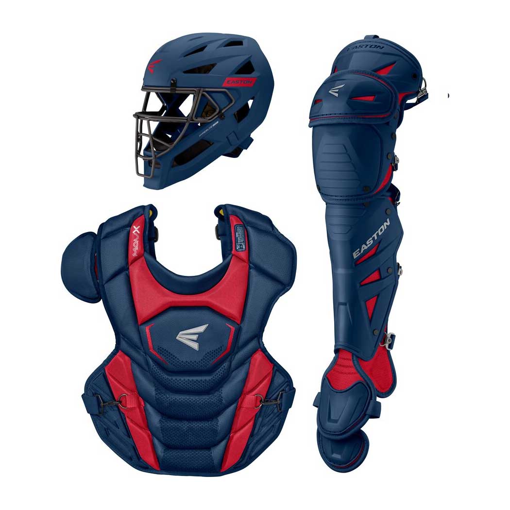 Easton MAV-X Catchers Box Set-Adult Navy/Red