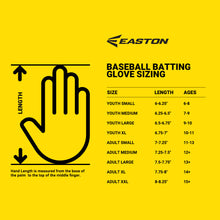 Easton Gametime VRS Batting Gloves GYBK