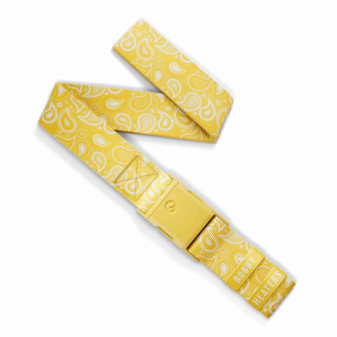 Bobby Heaters Edge Paisley Standard Belt Yellow