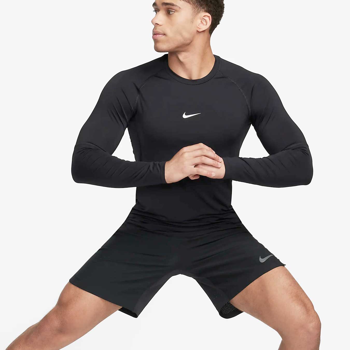 nike pro slim fit long sleeve