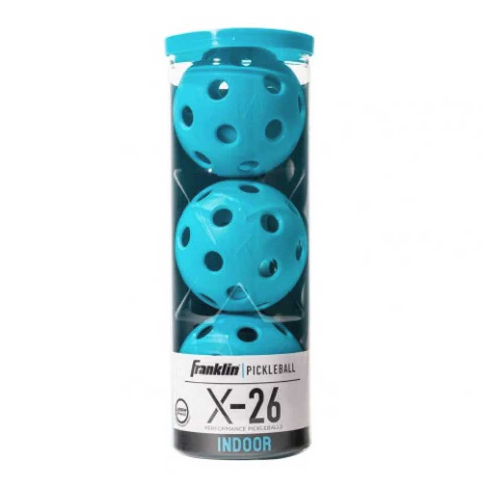 Franklin X-26 Pickleball - Blue- 3-Pack Tube