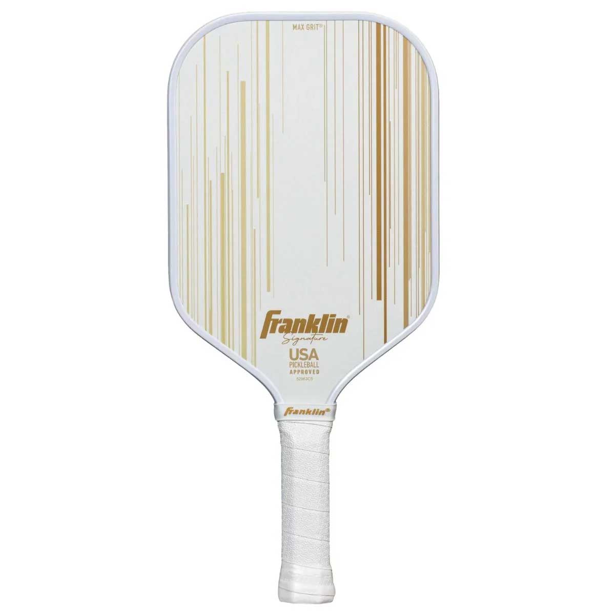 Franklin Signature Pro Series-13MM White/Gold Pickleball Paddle