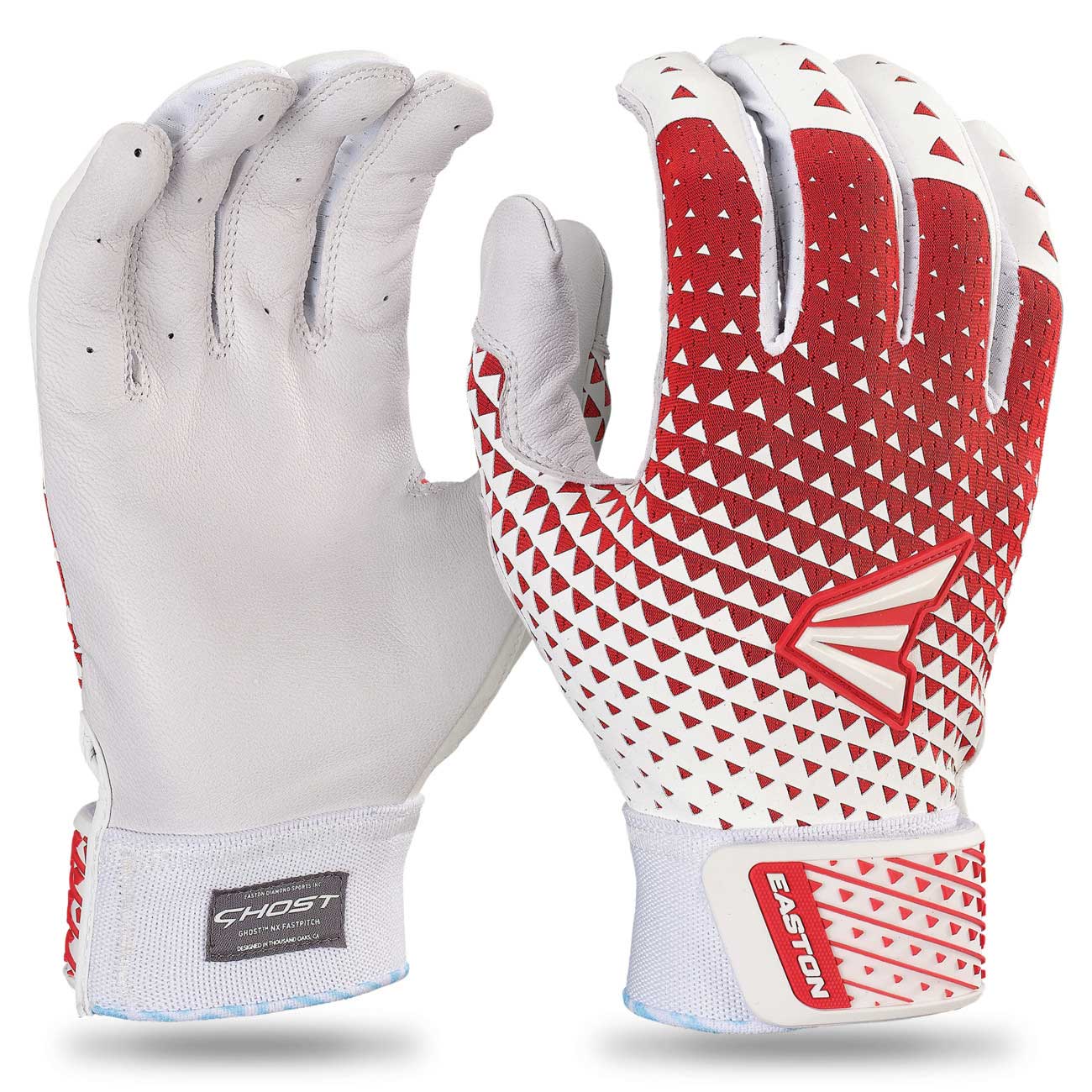 Easton Ghost NX Fastpitch Batting Glove Women's White/Red Small