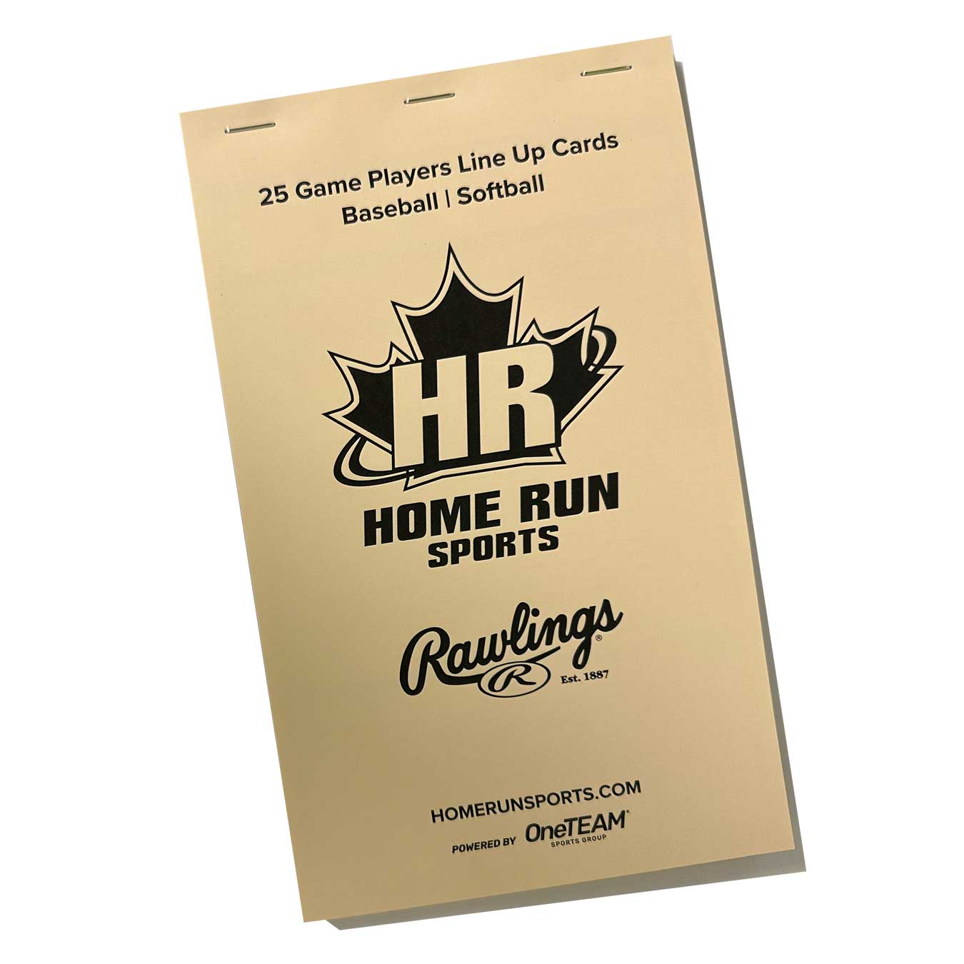 Home Run Line Up Cards (25 game)