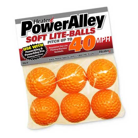 Heater Sports Power Alley 40MPH Lite BALLS 6-PACK