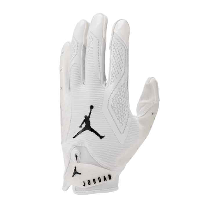 Jordan Fly Lock 2.0 Football Gloves White/Black Medium