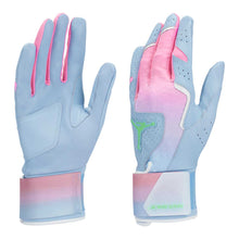Jordan Legend Long Cuff Batting Gloves Psychic Pink/Green Glow Medium