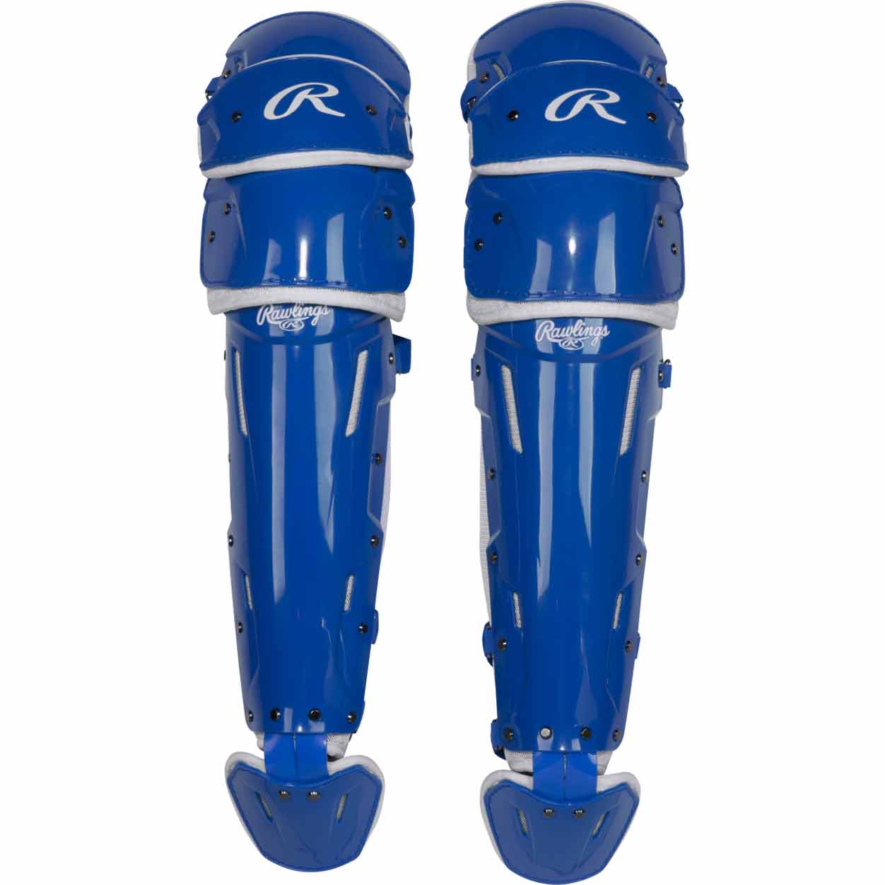 Rawlings Mach Pro Series Leg Guards Royal/White Medium