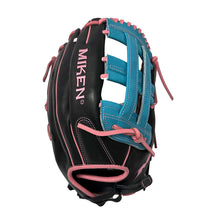 Miken Pro Series MPRO130 H-Web 13" Glove Black/Teal/Pink Left Hand Throw (wear on right hand)